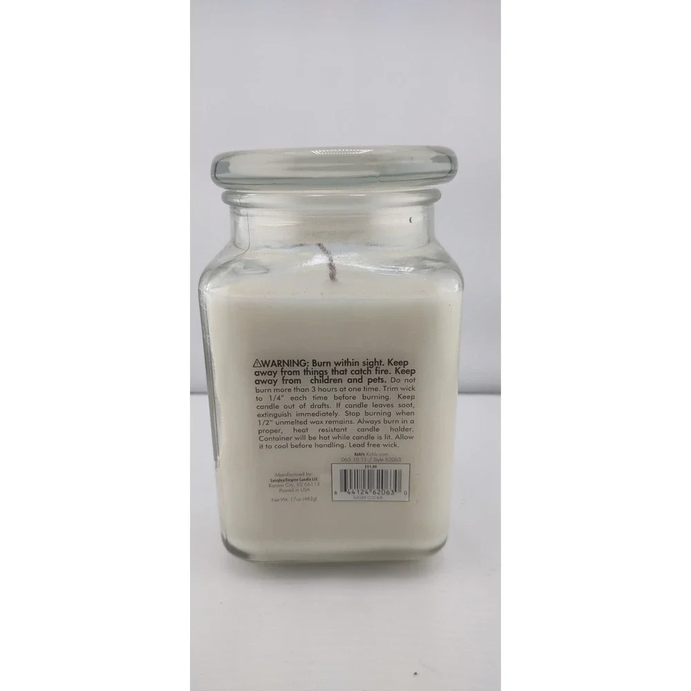 Sugar Cookie Candle Smells Amazing! Premium Large Jar 17 oz.
